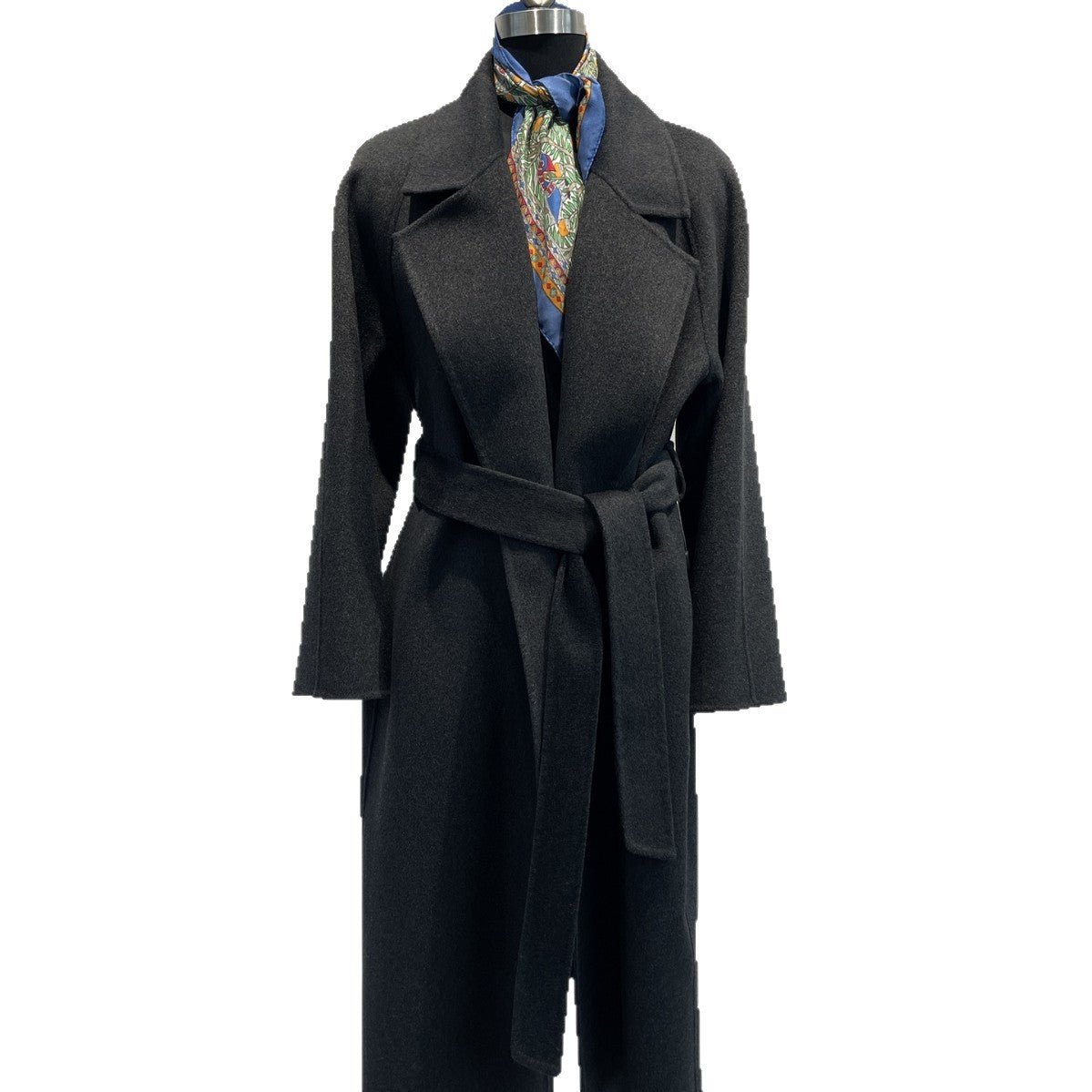 red double-sided wool coat for women