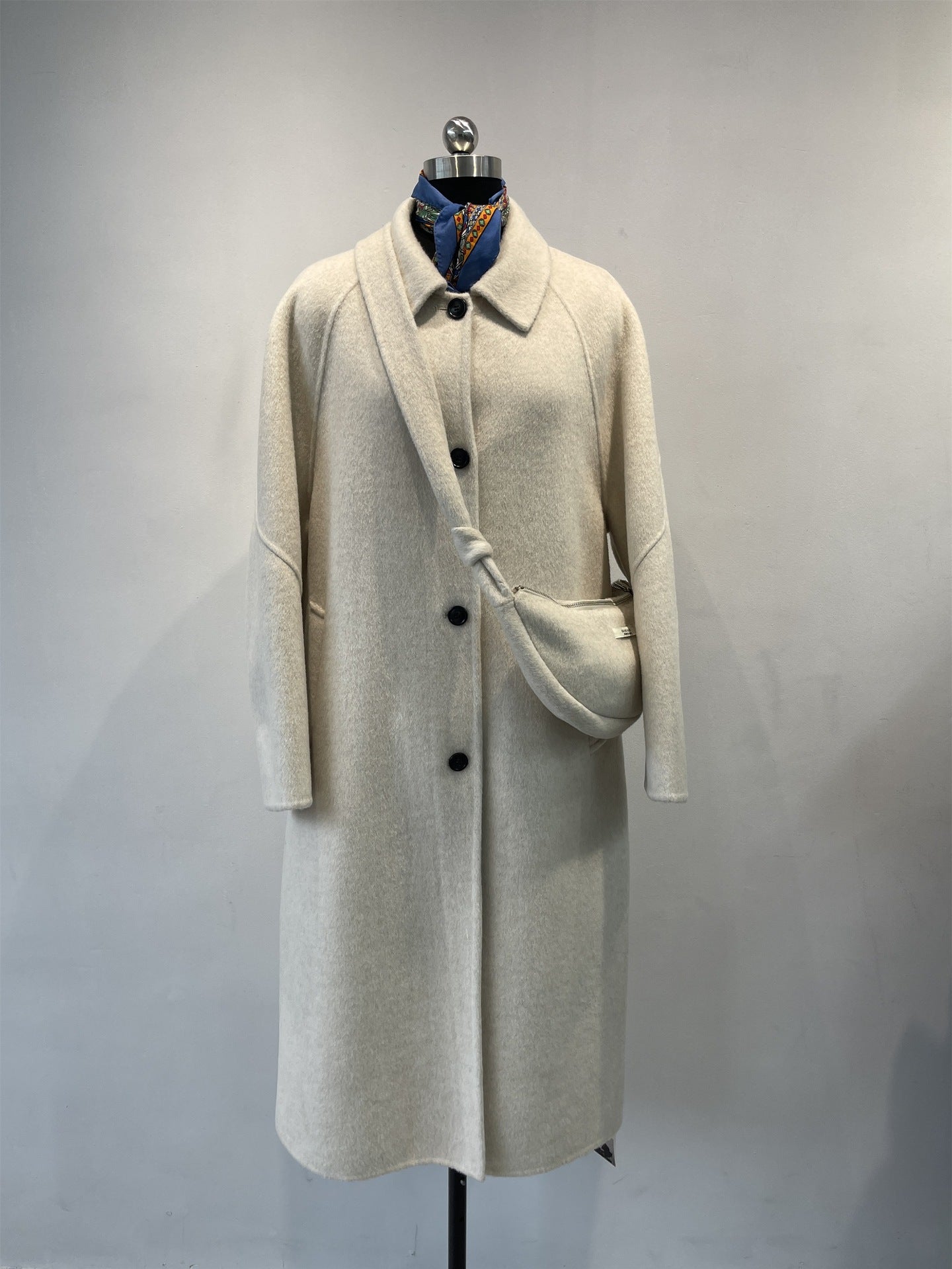 cashmere blend wool coat for women