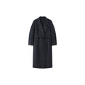 Cashmere Coat Women – Long Double-Sided Wool Tie Coat, Elegant Minimalist Overcoat - Sainiya Eco Wear