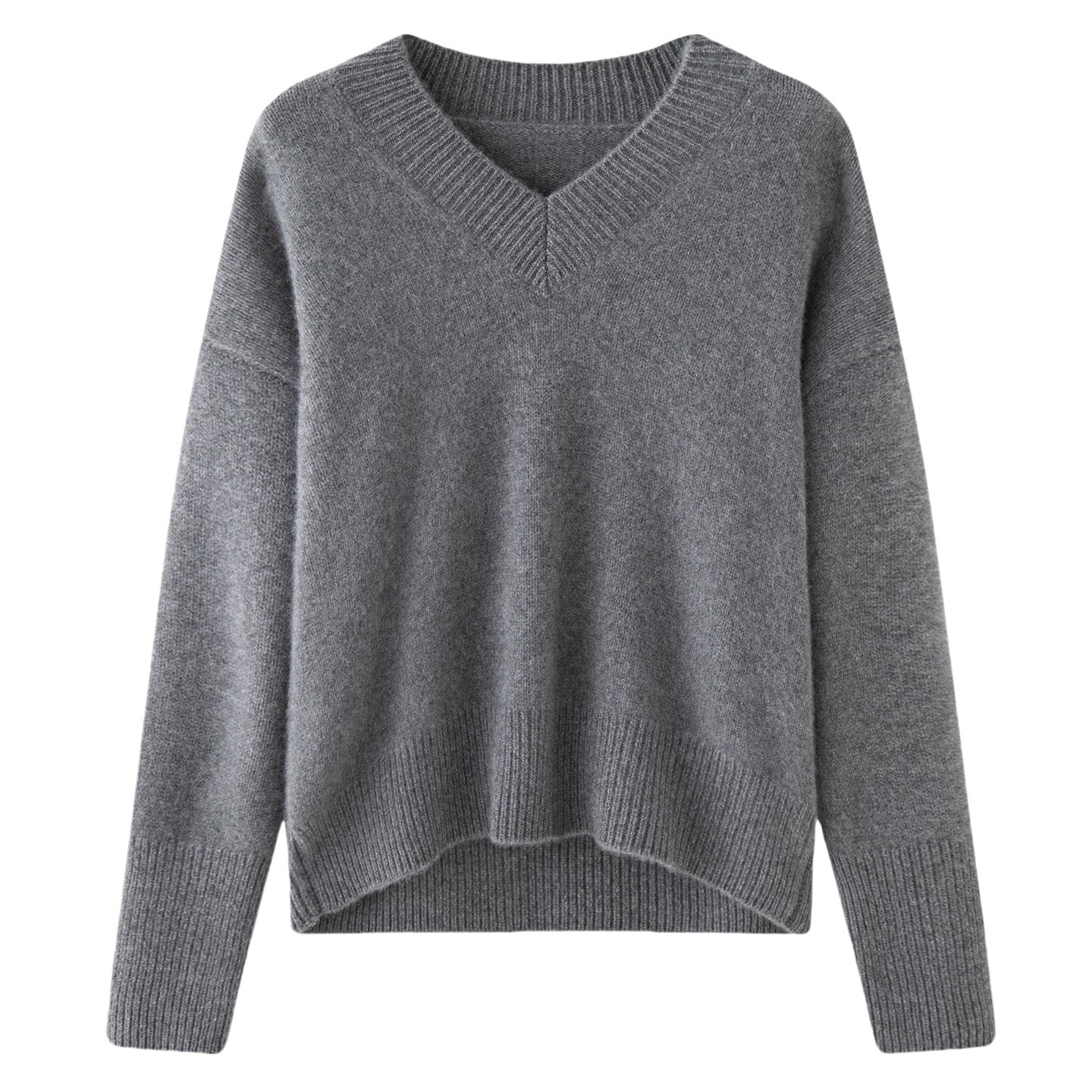 Cashmere Oversized Lazy V-Neck – Effortless Cozy Perfection - Sainiya Eco Wear