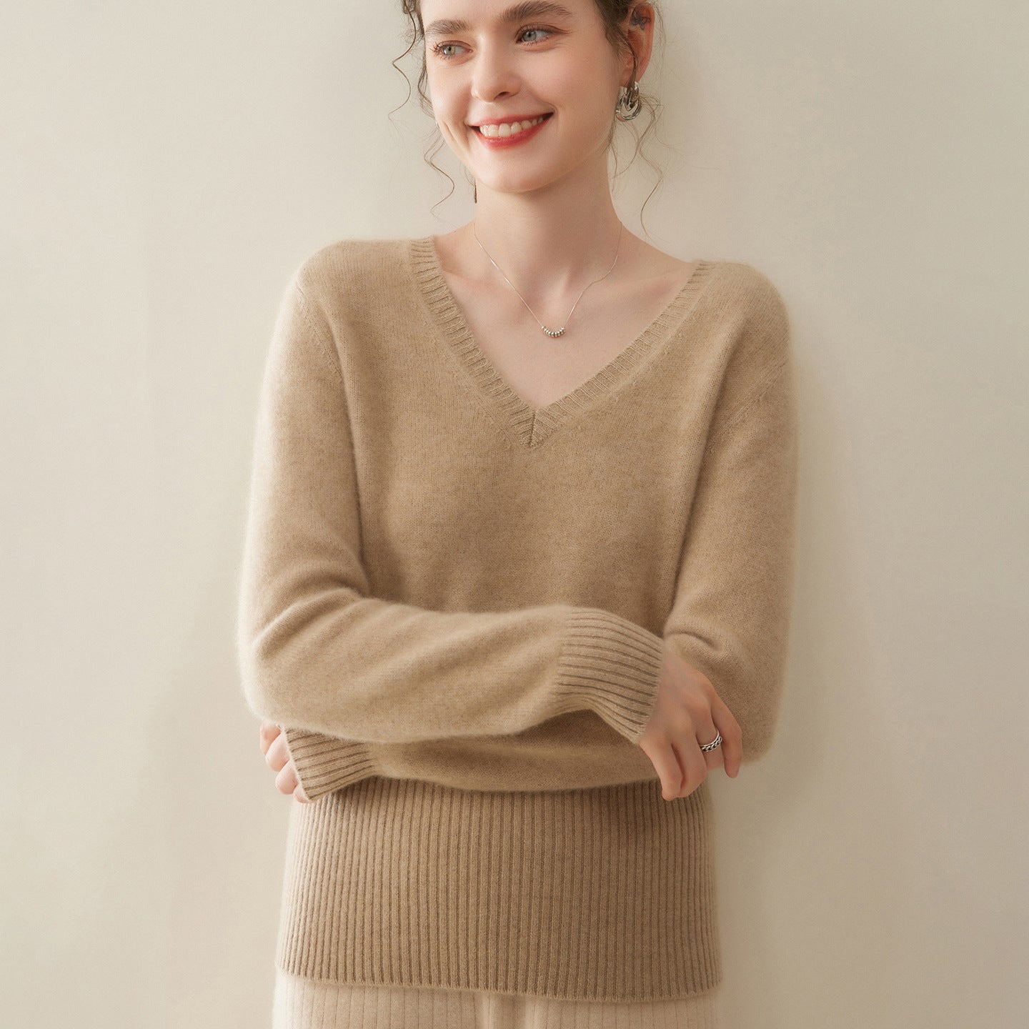 cashmere half turtleneck sweater