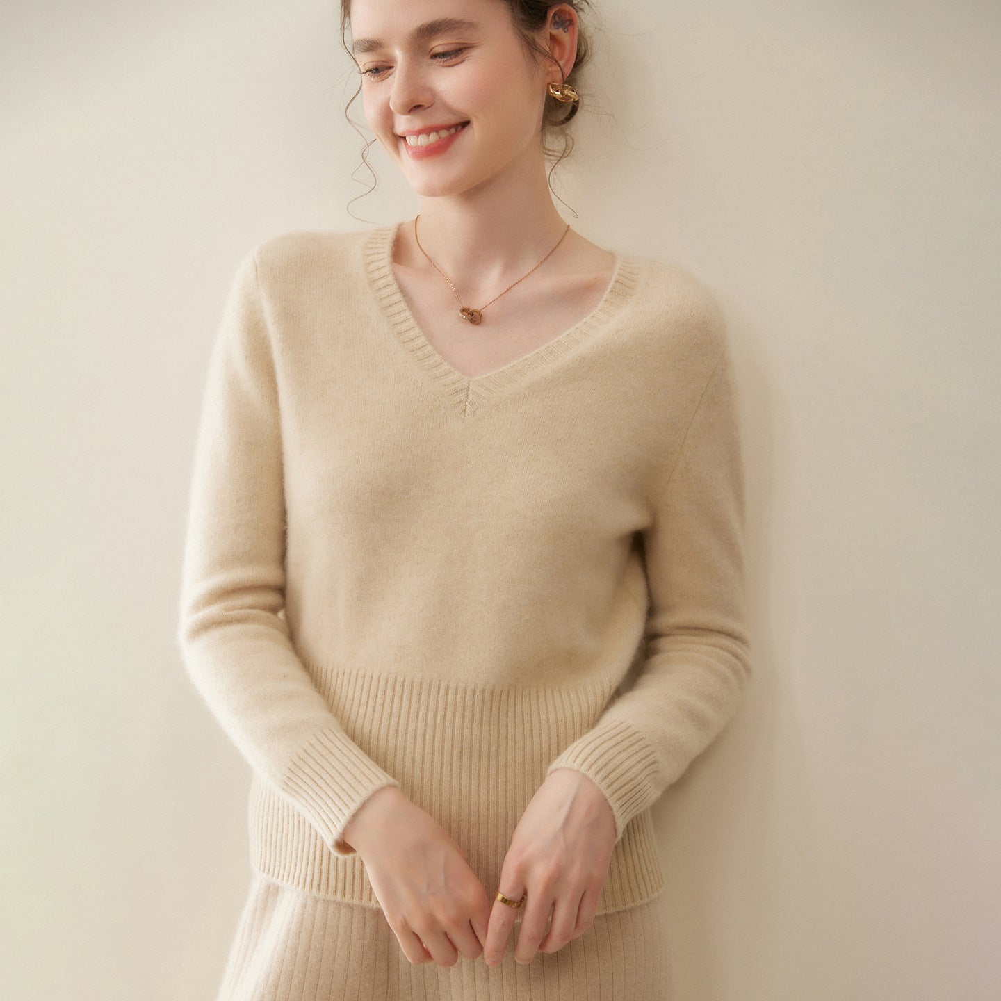 Cashmere Thickened Slim Half-Turtleneck – Lab-Certified Pure Luxury - Sainiya Eco Wear