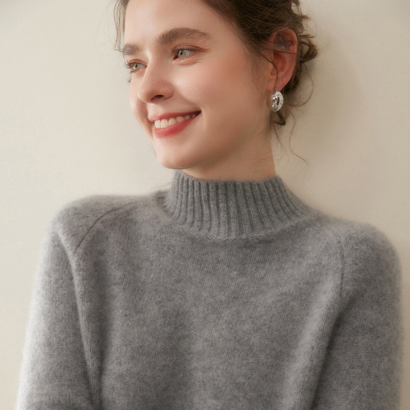 Cashmere Triple-Pile Heavyweight Half-Turtleneck – Ultimate Winter Cloud - Sainiya Eco Wear