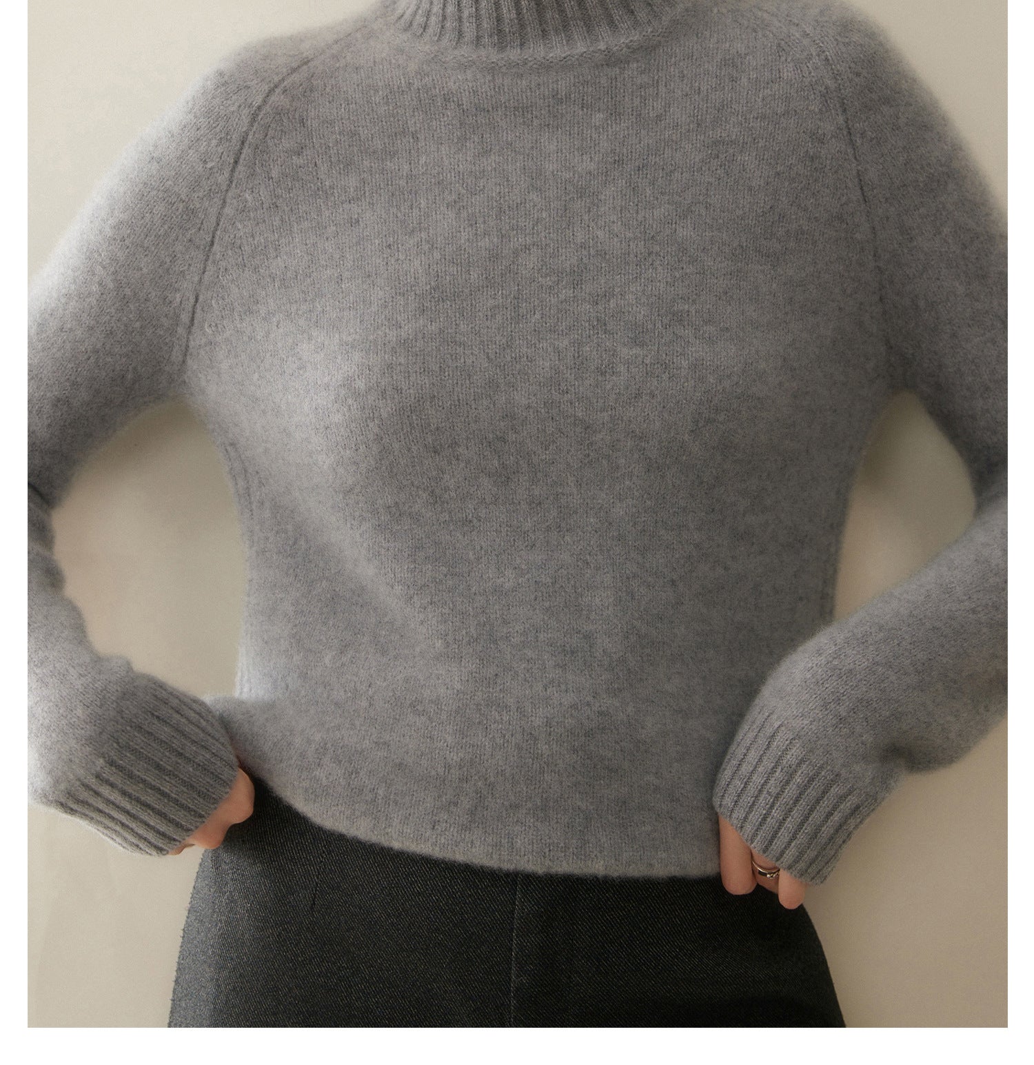 Cashmere Triple-Pile Heavyweight Half-Turtleneck – Ultimate Winter Cloud - Sainiya Eco Wear