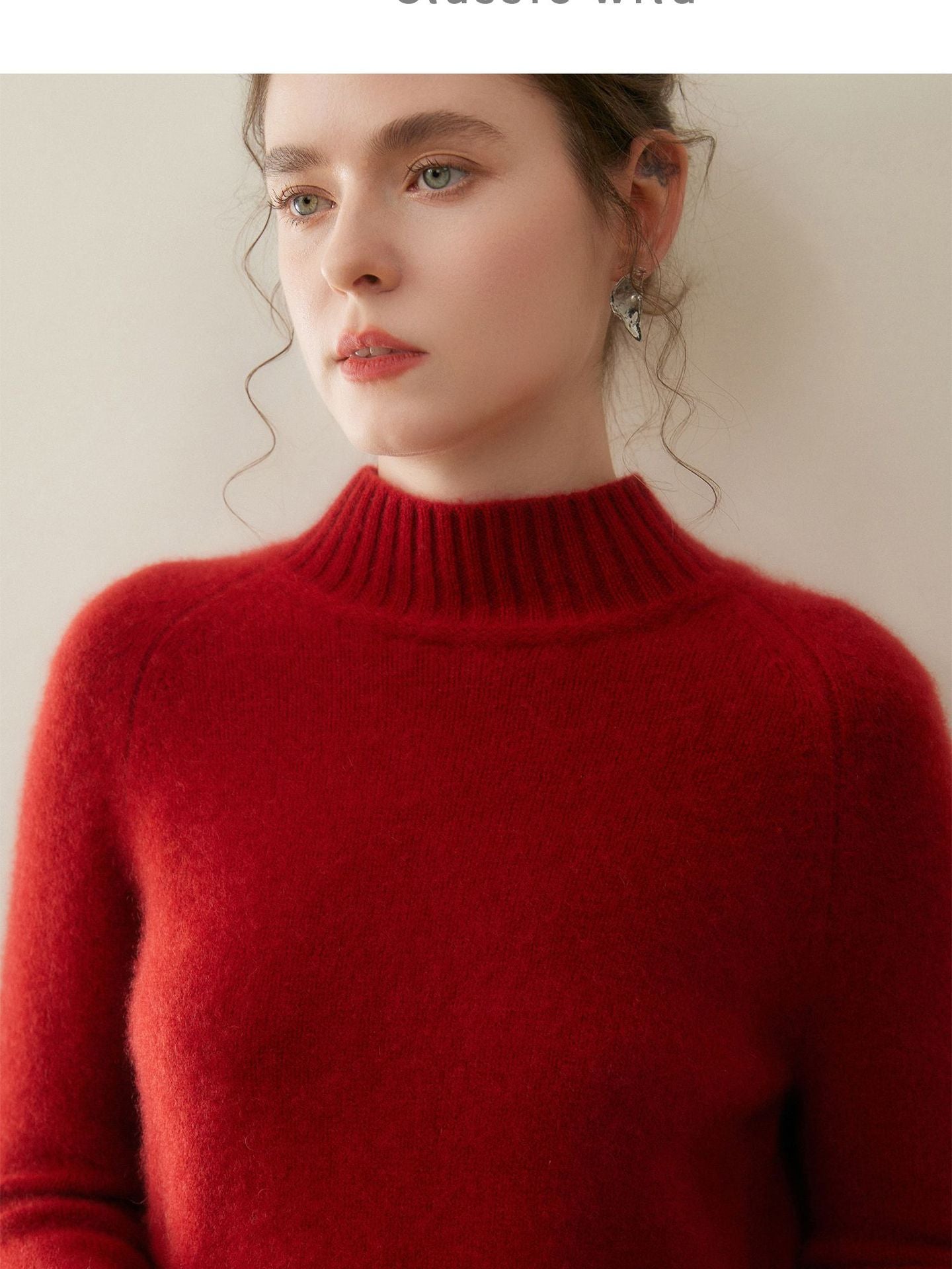 Cashmere Triple-Pile Heavyweight Half-Turtleneck – Ultimate Winter Cloud - Sainiya Eco Wear