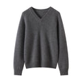 Cashmere V-Neck Women’s Sweater – 100% Pure Thick Knit Raglan Sleeve Top - Sainiya Eco Wear
