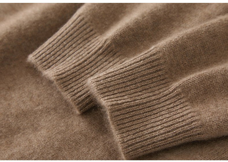 Cashmere V-Neck Women’s Sweater – 100% Pure Thick Knit Raglan Sleeve Top - Sainiya Eco Wear