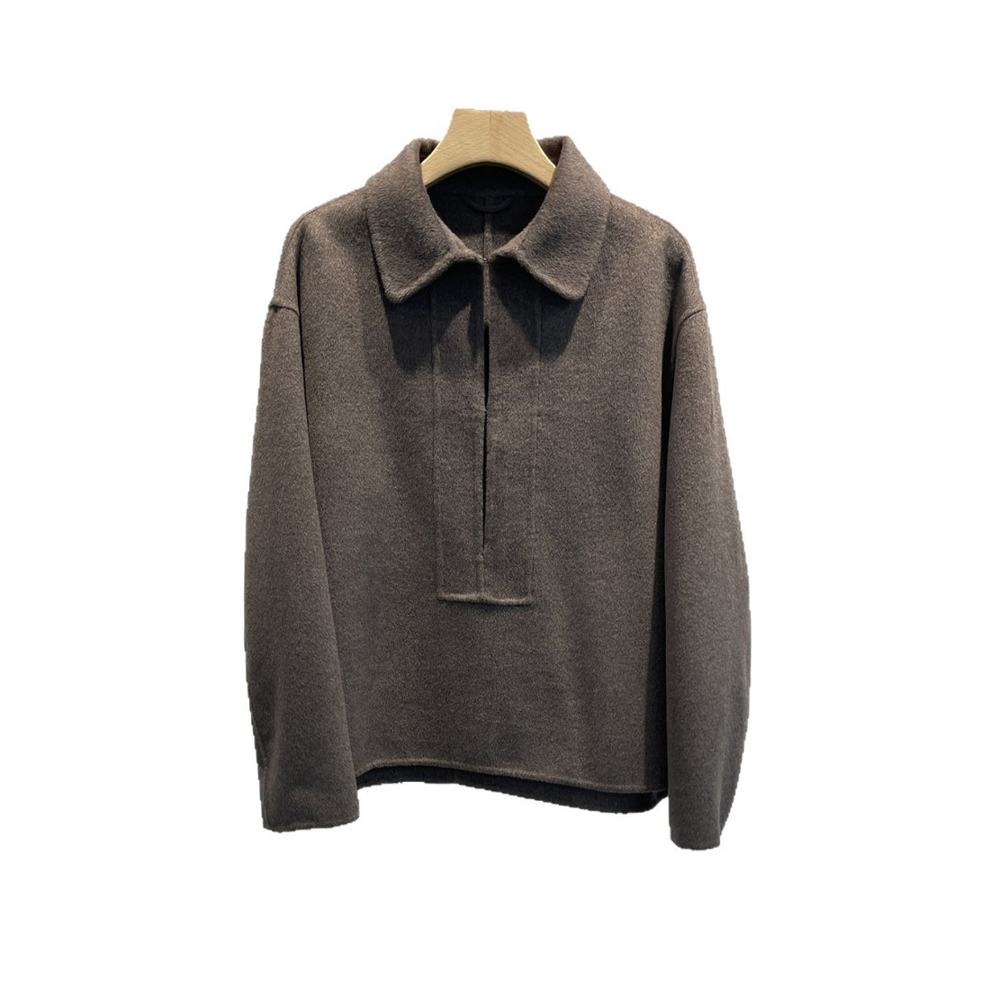 double sided cashmere short coat women