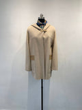 double sided wool cocoon coat
