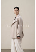 double-sided cashmere coat women