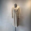 double-sided cashmere hooded wool coat set
