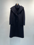 double-sided cashmere hooded wool coat set