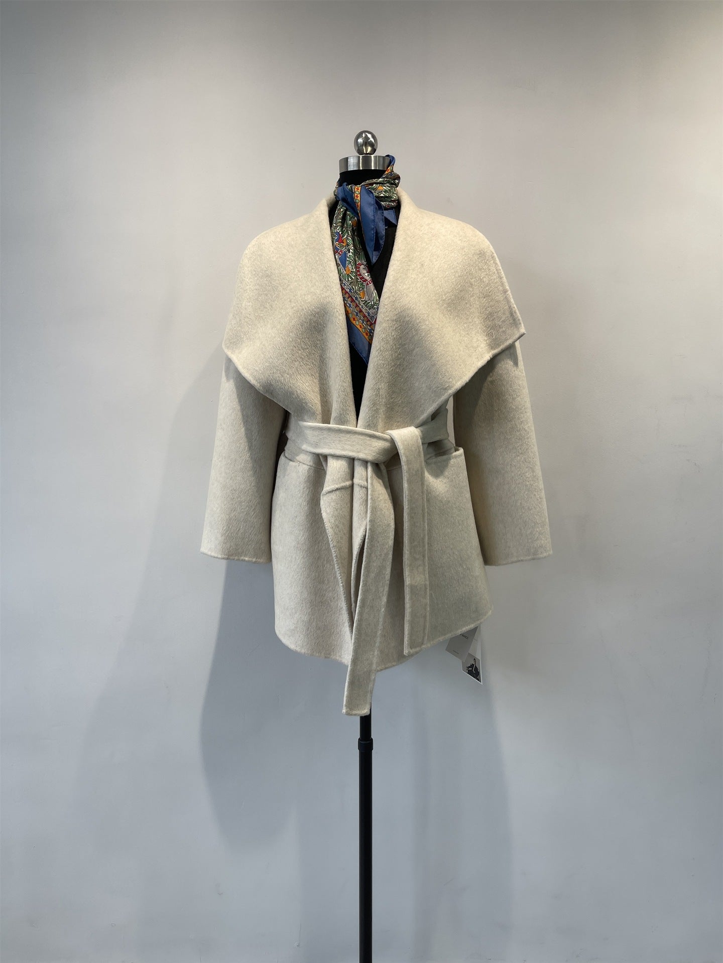 women double-sided cashmere mid-length coat