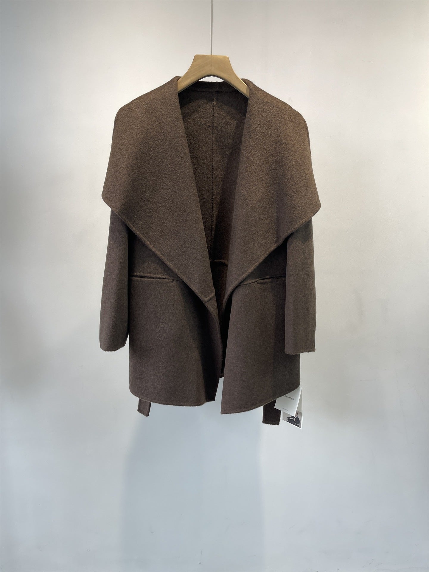 women double-sided cashmere mid-length coat