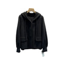 women double-sided cashmere hooded Short coat