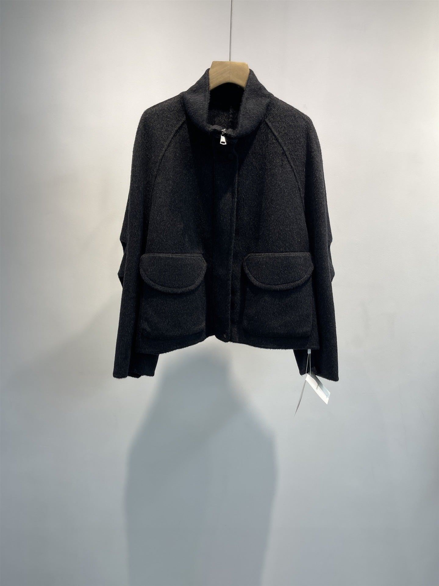 Double-Sided Cashmere Short Coat for Women | Silk Blend Winter Style - Sainiya Eco Wear