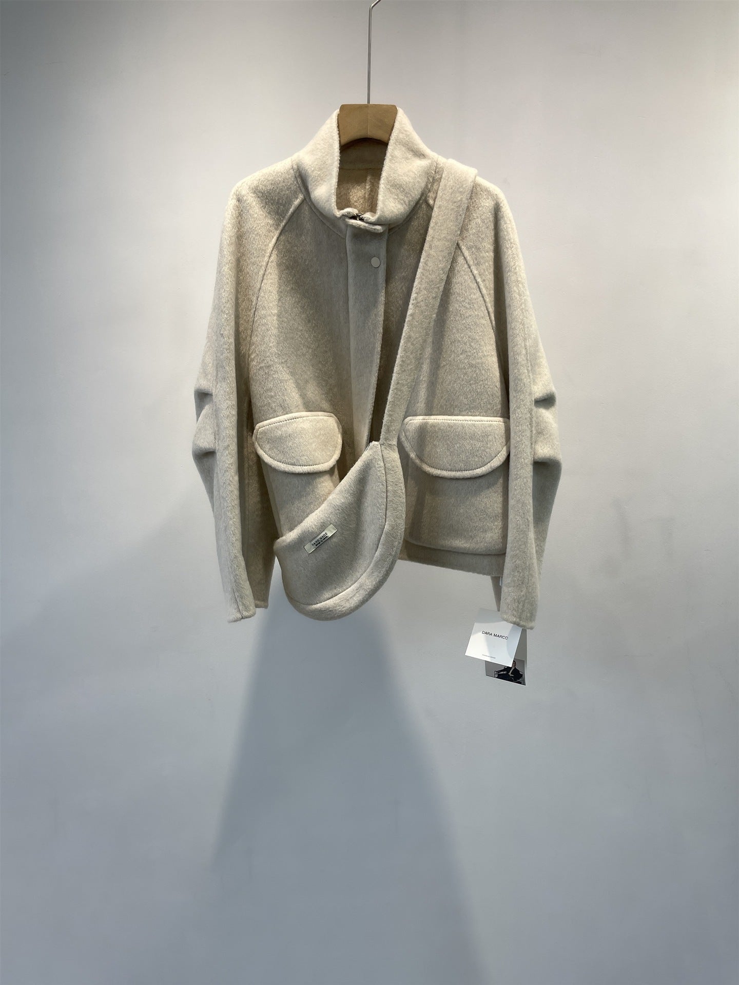 Double-Sided Cashmere Short Coat for Women | Silk Blend Winter Style - Sainiya Eco Wear