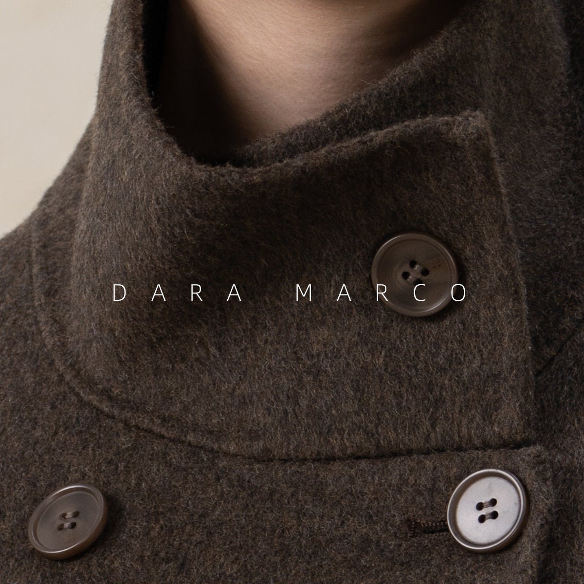 double-sided cashmere trench coat for women