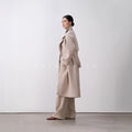 double-sided cashmere trench coat for women