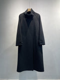 double-sided cashmere trench coat for women