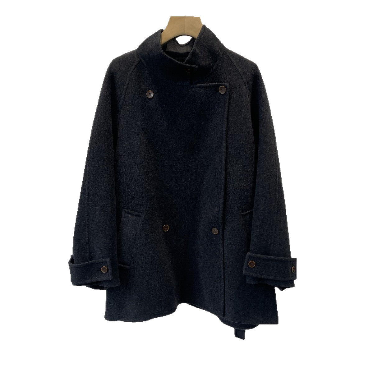 double-sided wool trench coat for women