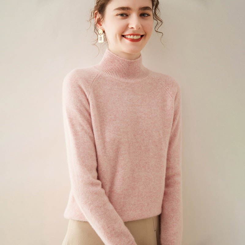 Half-Turtleneck – Ultra-Soft 100% Pure Cashmere Sweater - Sainiya Eco Wear