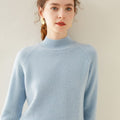 Half-Turtleneck – Ultra-Soft 100% Pure Cashmere Sweater - Sainiya Eco Wear