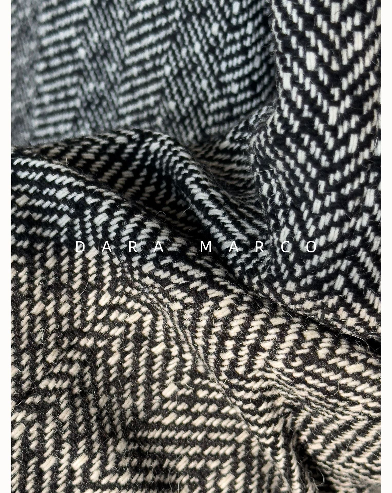 herringbone wool long coat women