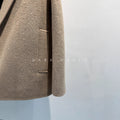 Lightweight Double Sided Wool Coat for Women | Winter Camel Blend - Sainiya Eco Wear