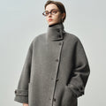 luxury alpaca wool coat for women