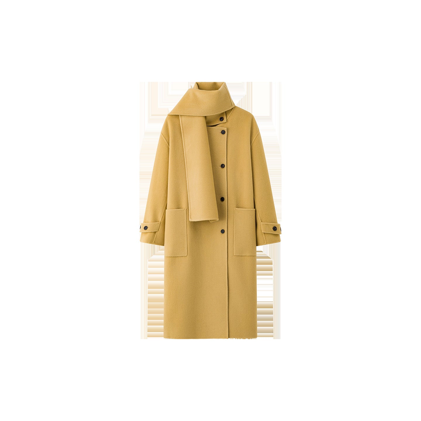 luxury alpaca wool coat for women