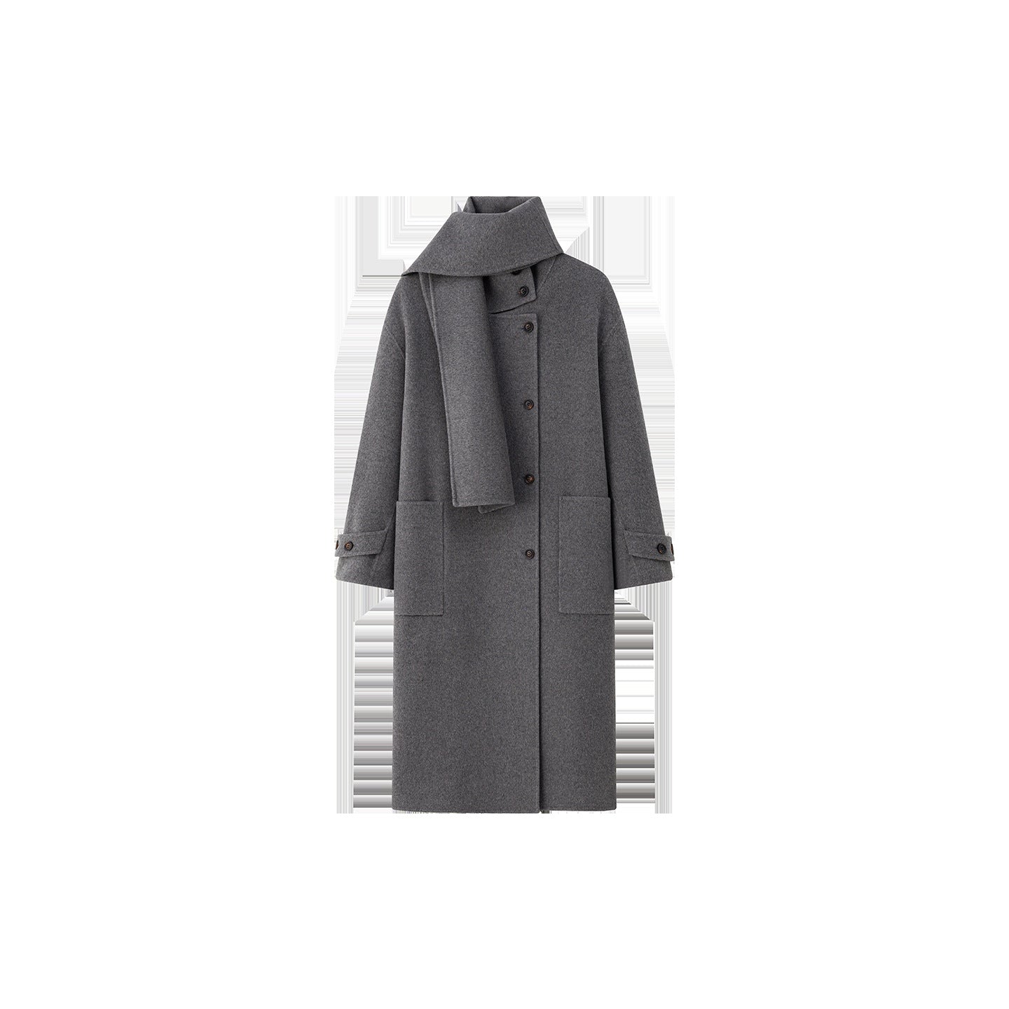 luxury alpaca wool coat for women