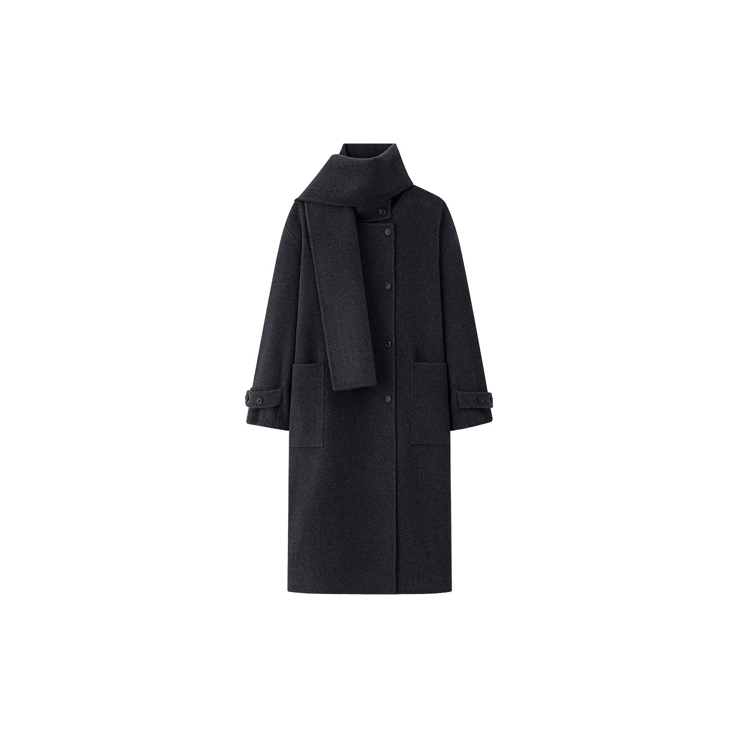 luxury alpaca wool coat for women