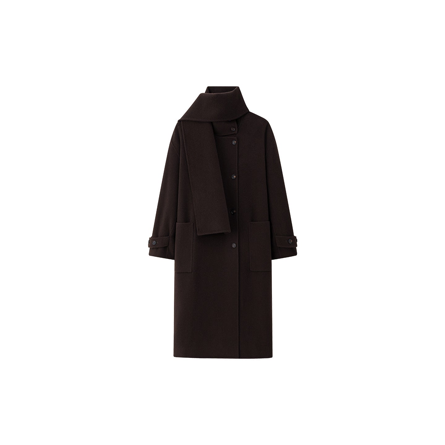 luxury alpaca wool coat for women