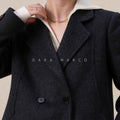 luxury cashmere silk blend coat