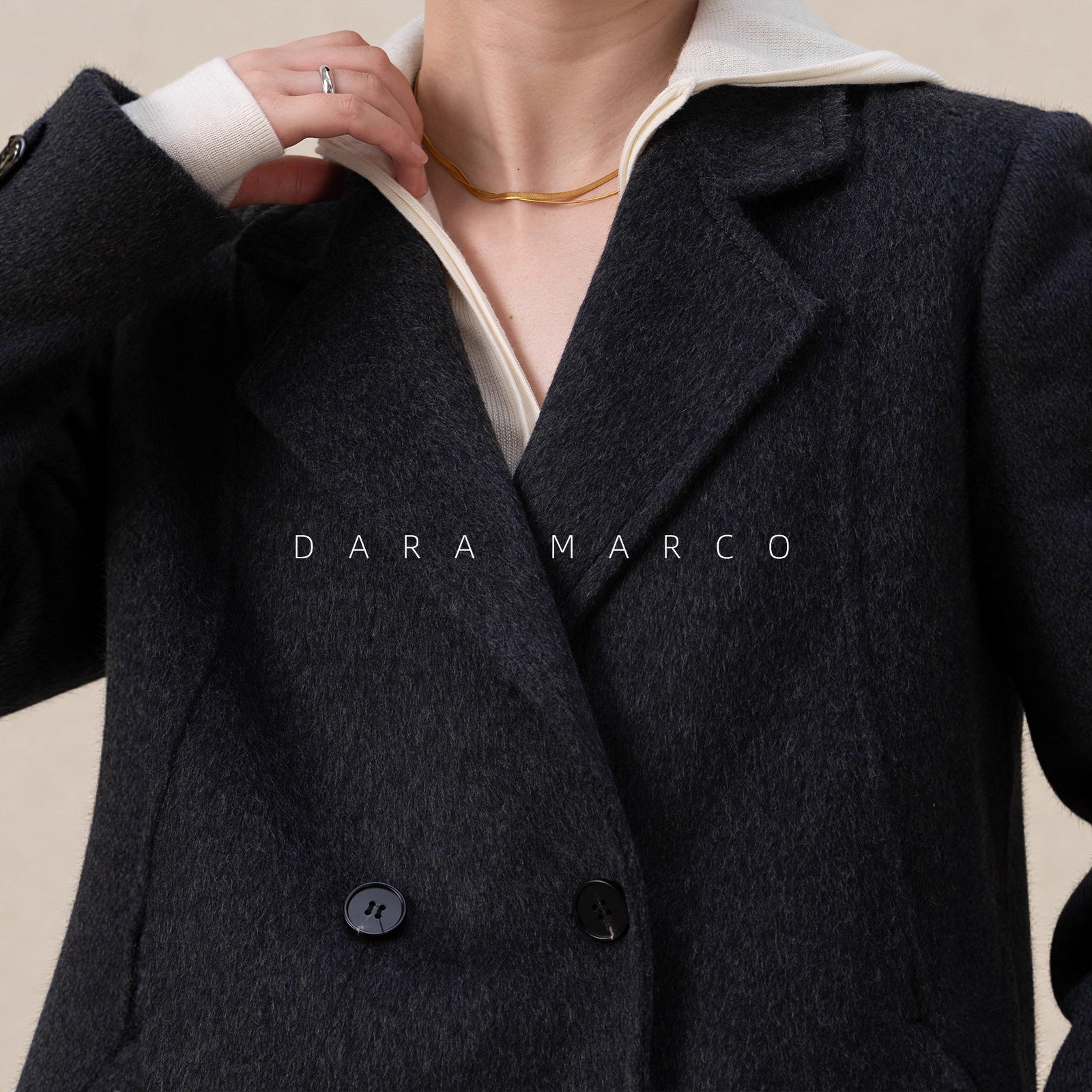 luxury cashmere silk blend coat
