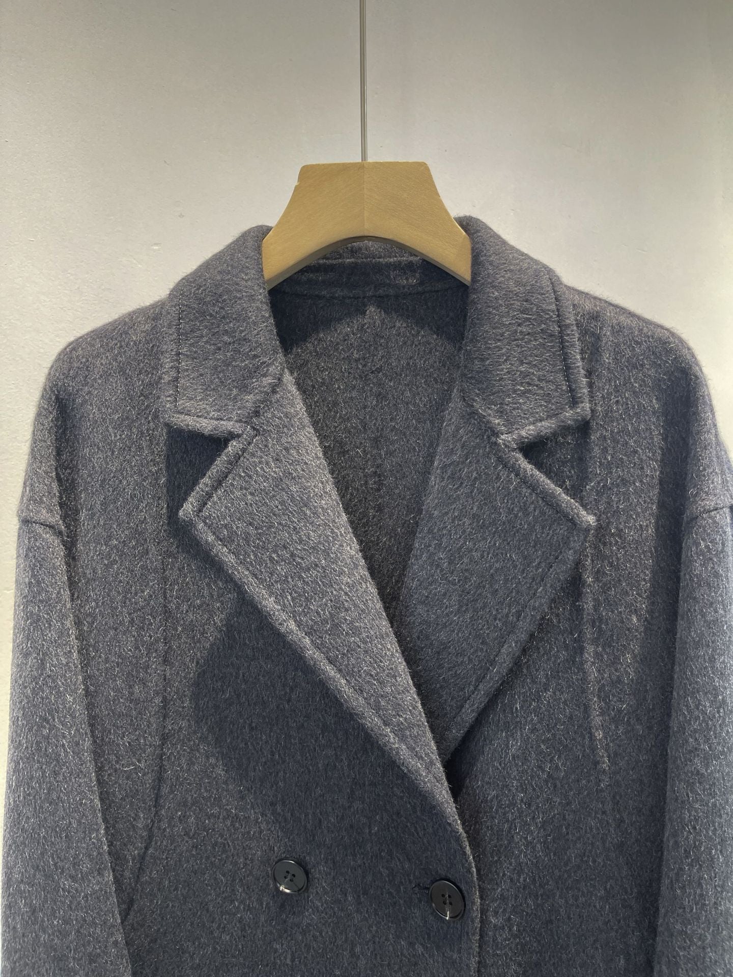 luxury cashmere silk blend coat