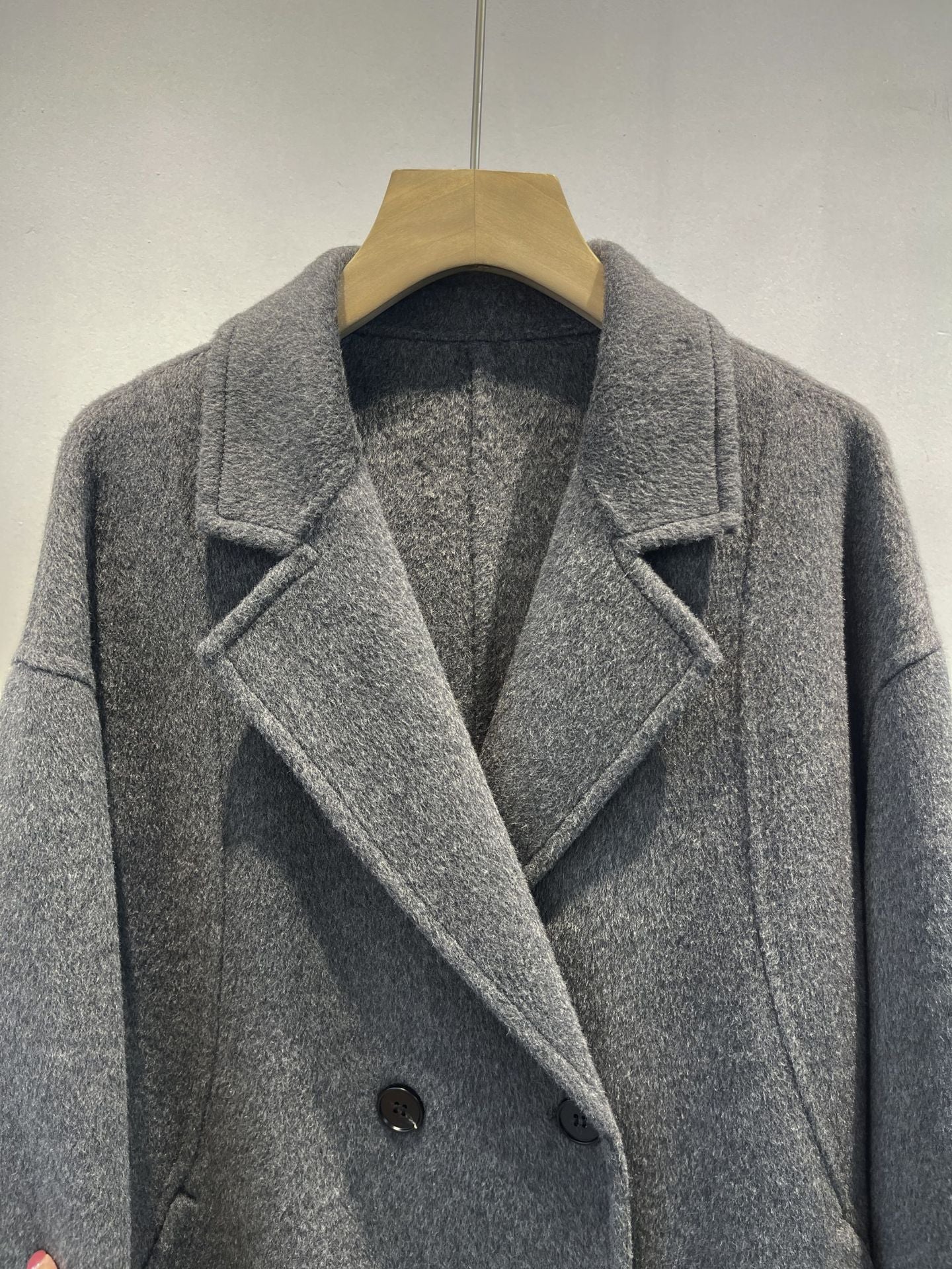 luxury cashmere silk blend coat