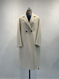 luxury cashmere silk blend coat
