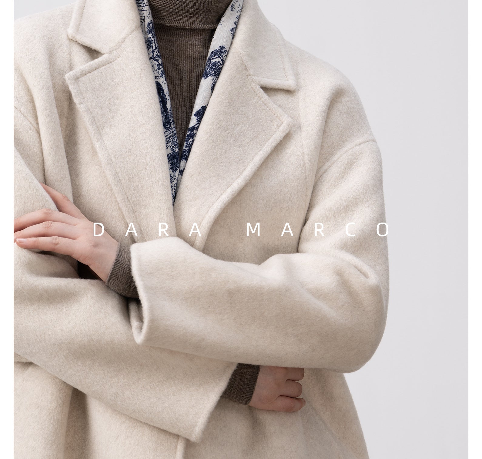 luxury cashmere silk blend coat