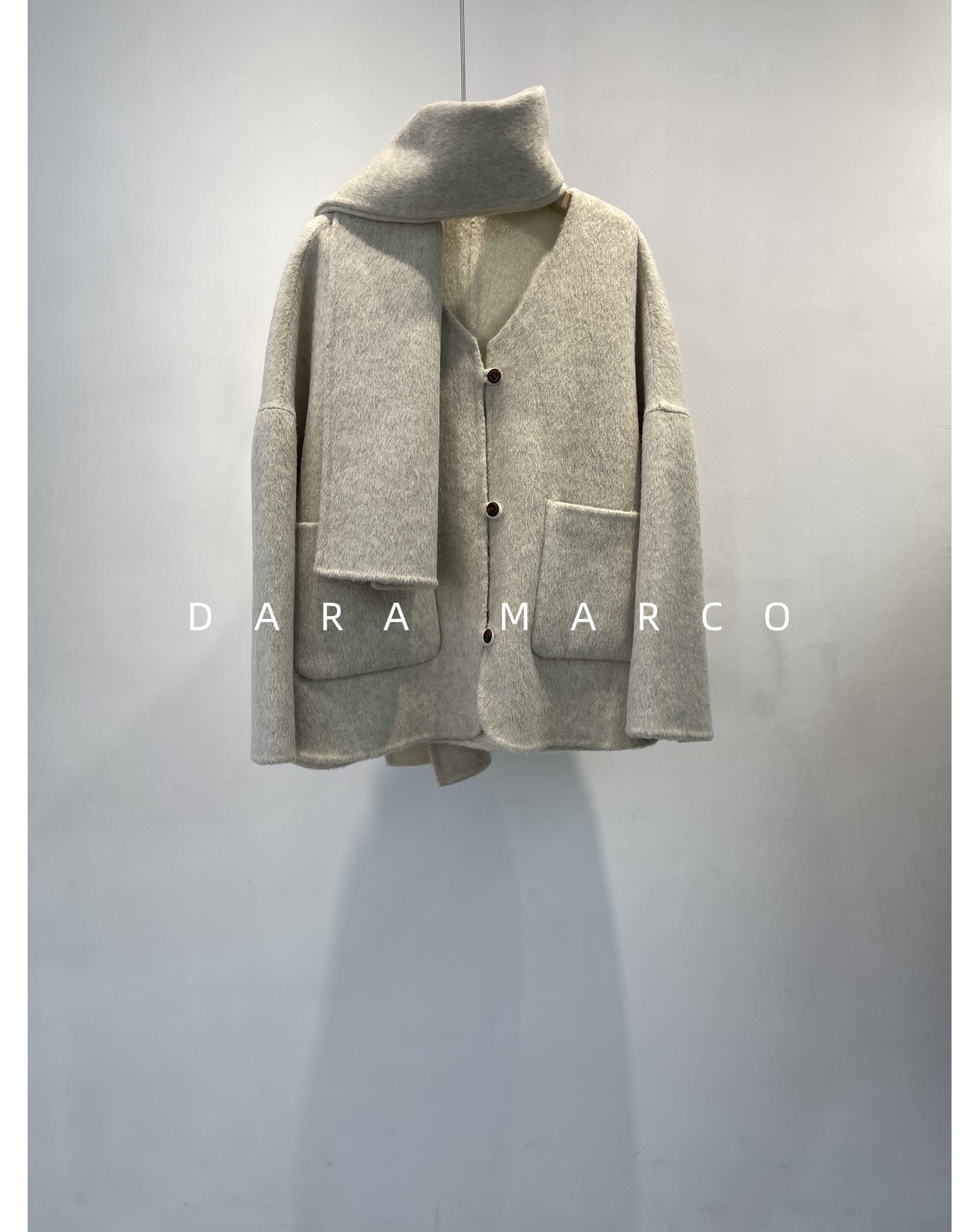 reversible merino wool short coat women