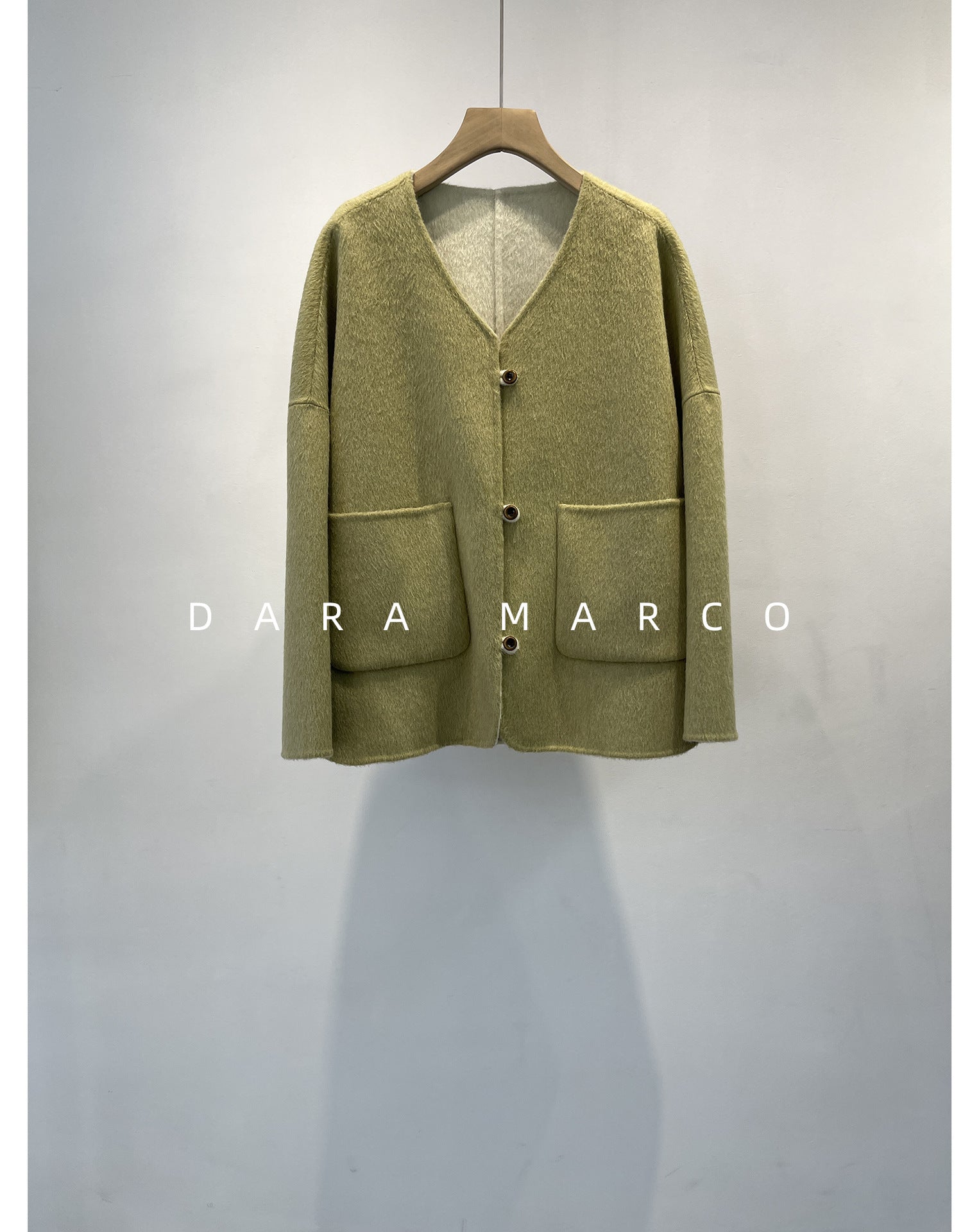 reversible merino wool short coat women