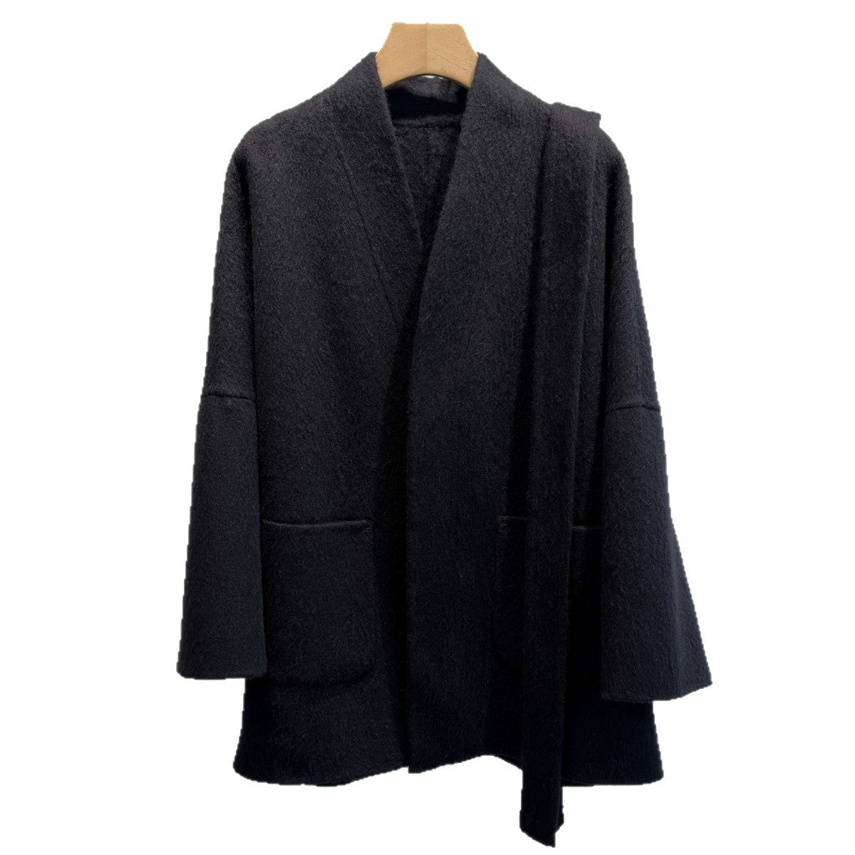 Peruvian Alpaca Wool Reversible Coat – Mid-Length Bathrobe Style - Sainiya Eco Wear
