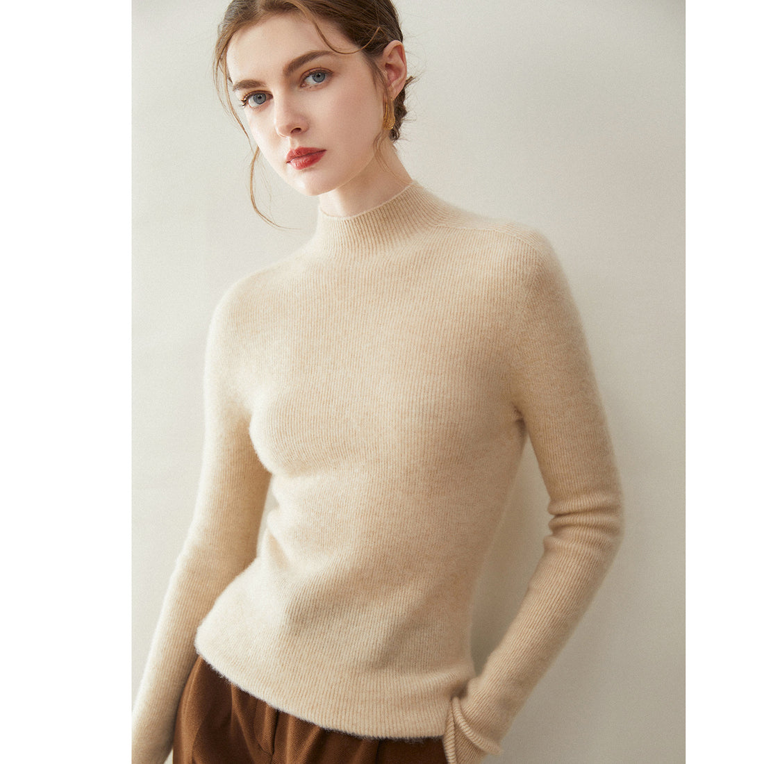 Cashmere Half Turtleneck Sweater