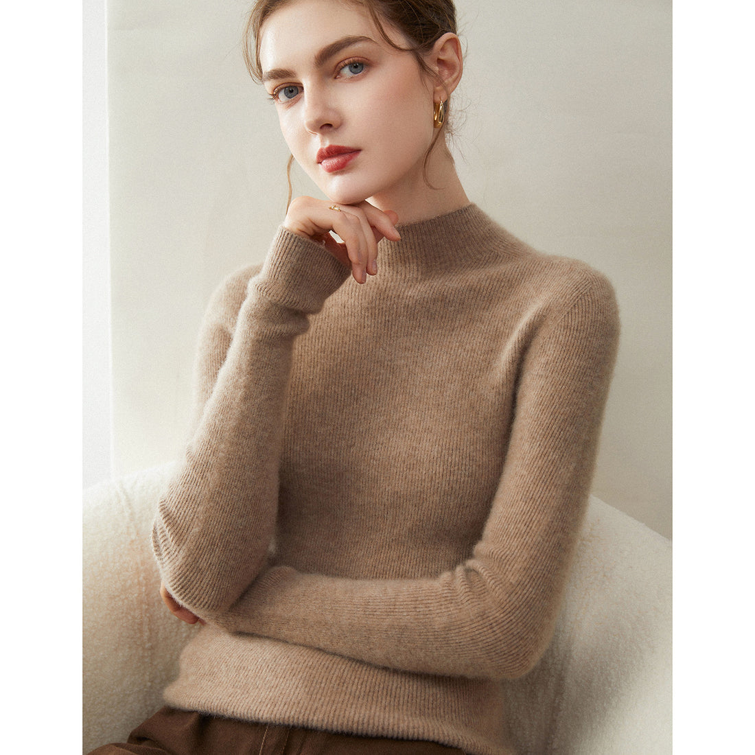 Cashmere Half Turtleneck Sweater