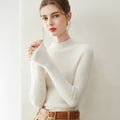 Premium 100% Cashmere Half-Turtleneck Women’s Sweater - Sainiya Eco Wear