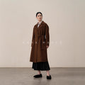 cashmere wool double-sided long coat