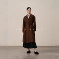 cashmere wool double-sided long coat