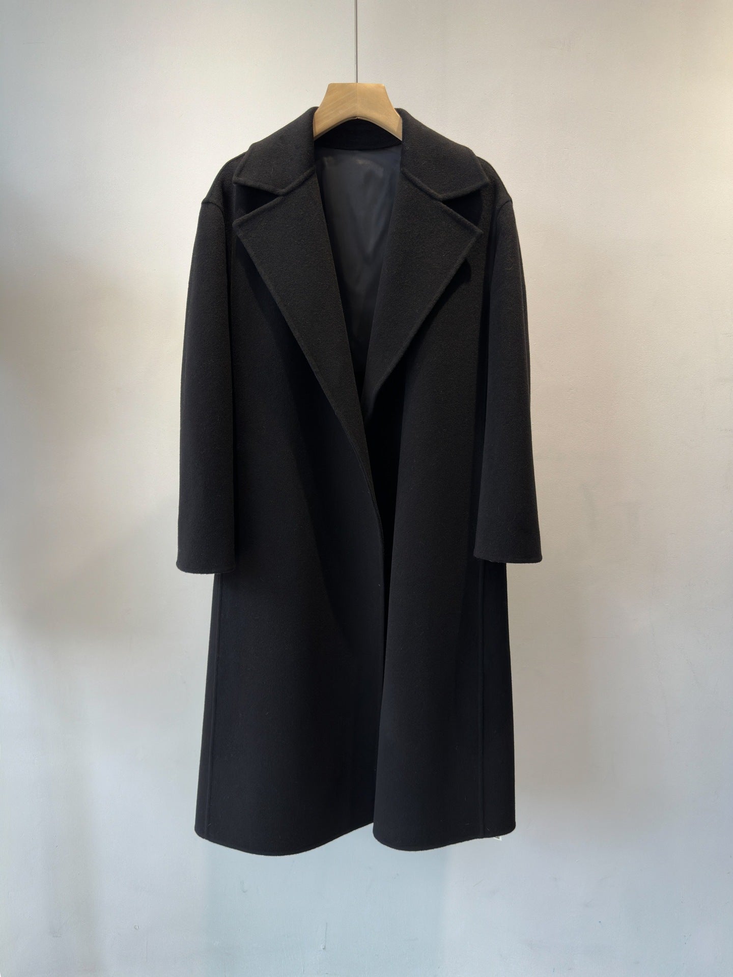 cashmere wool double-sided long coat