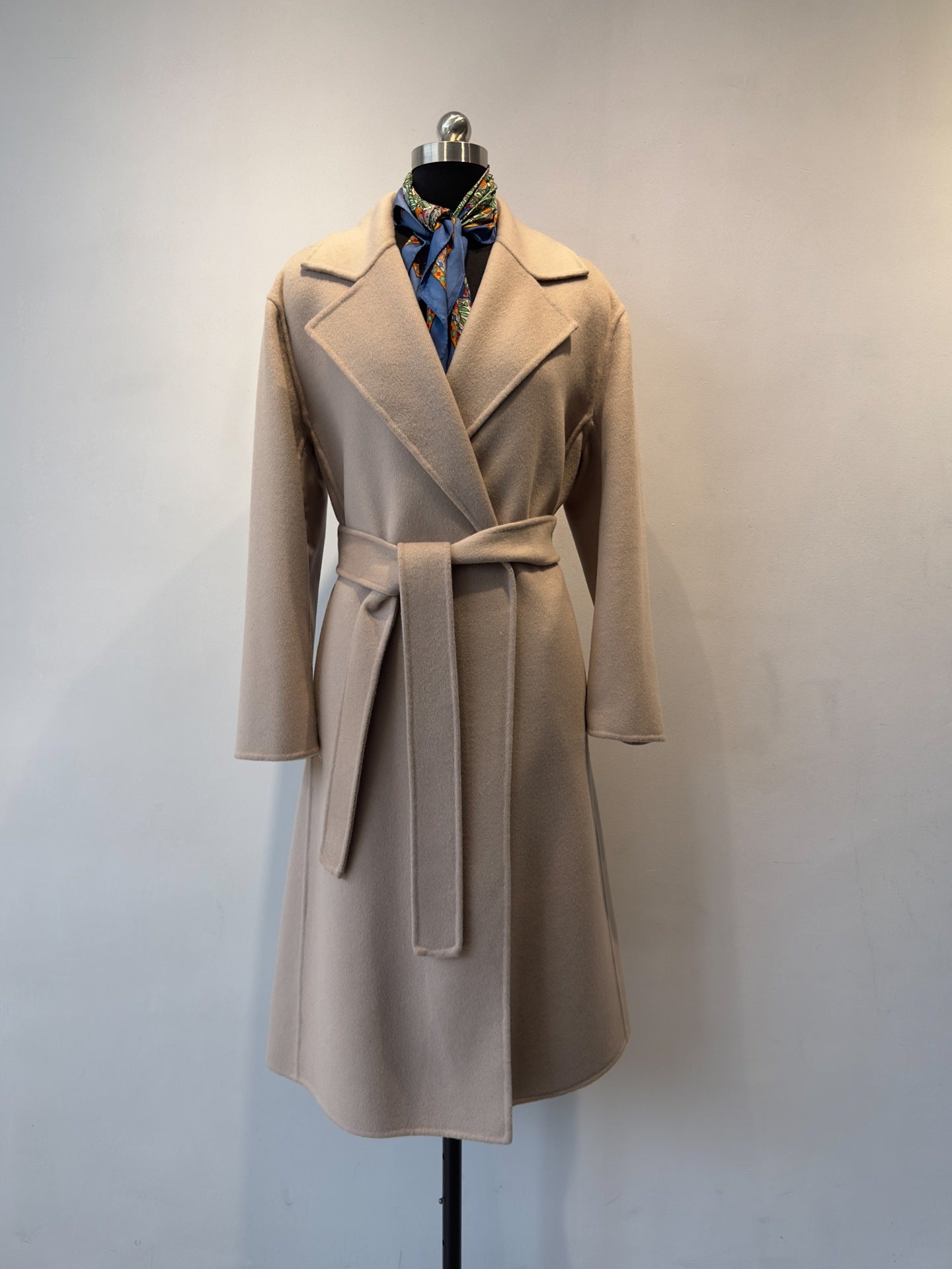 Premium Cashmere Wool Coat – Long Suit Collar Double-Sided Outerwear - Sainiya Eco Wear